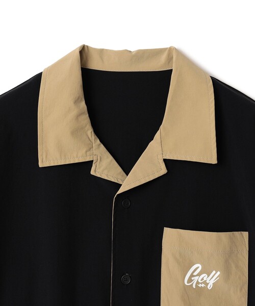 BEAMS GOLF別注／ELECTRIC GOLFバイカラーオープンシャツ BEAMS GOLF シャツ 「別注」ELECTRIC / バイカラー オープン