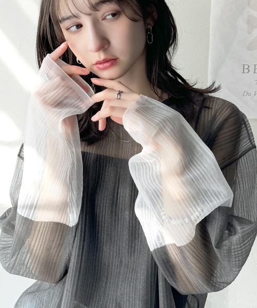 classicalelf（クラシカルエルフ） tシャツ シャリ感素材で魅せる。袖