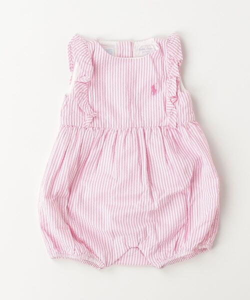 Polo Ralph Lauren Childrenswear ベビー服 ロンパース ストライプド Polo Ralph Lauren Childrenswear ベビー服 ロンパース ストライプド