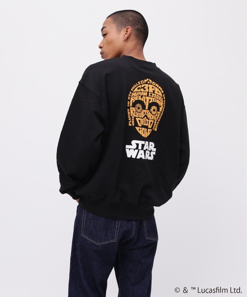 COLSUN スターウォーズ スウェット トレーナー　スターウォーズ　メンズ STAR WARS トレーナー スウェット 「STAR COLLECTION」CREWNECK