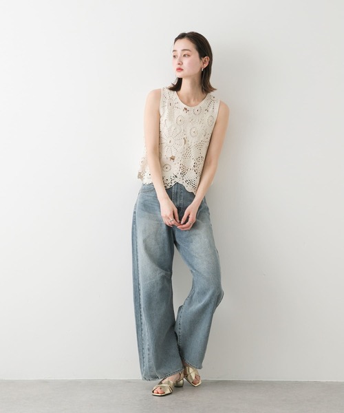 アーバンリサーチ　レースジレ　ベスト SENSE OF PLACE by URBAN RESEARCH ベスト ジレ レース