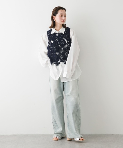アーバンリサーチ　レースジレ　ベスト SENSE OF PLACE by URBAN RESEARCH ベスト ジレ レース