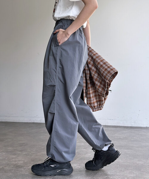 パンツ KKM CPCM パンツ 綿ナイロンニータックパンツ メンズ レディース