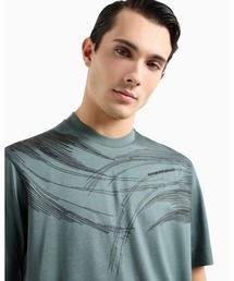 Emporio Armani◆ASV フルジップ スウェットシャツ リヨセル混紡 ASV フード付きスウェットシャツ リヨセル混紡 ジャカード