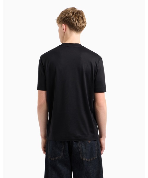 Emporio Armani◆ASV ジャージー スウェットシャツ 国内未入荷 ASV スウェットシャツ ダブルジャージー ロゴ刺繍 | Emporio Armani