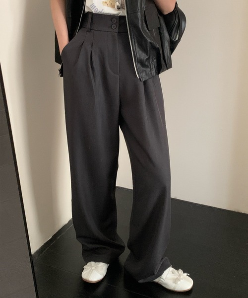 DAY CLOSET ワイドパンツ スラックス パンツ レディース マニッシュ