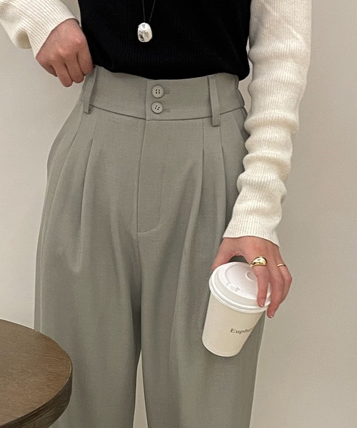 DAY CLOSET ワイドパンツ スラックス パンツ レディース マニッシュ