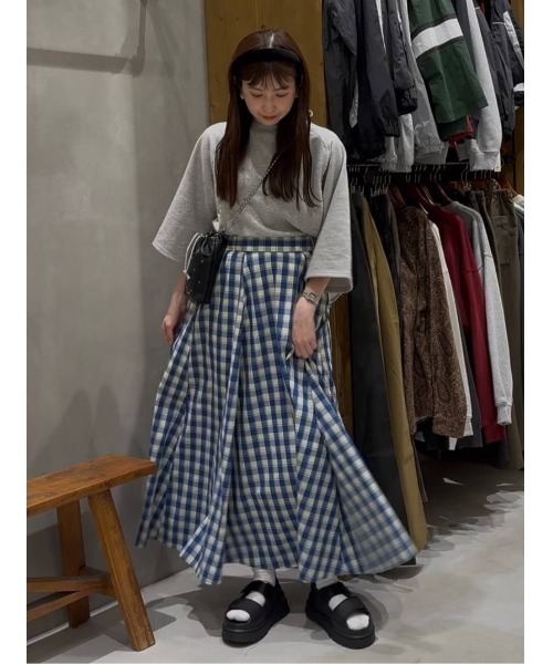 tシャツ プレート付7分袖裏毛プルオーバー レディース niko and… tシャツ ミニ裏毛7分袖プルオーバー レディース