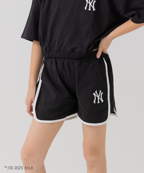 MLB パンツ 「MLB」ロゴ パイピングショートパンツ キッズ 子供服