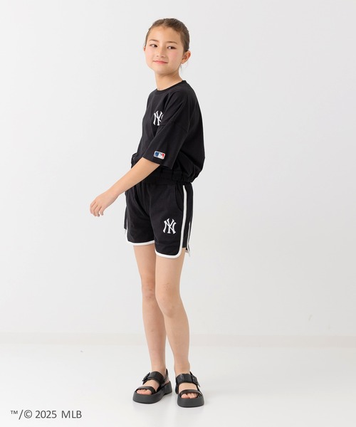 MLB パンツ 「MLB」ロゴ パイピングショートパンツ キッズ 子供服