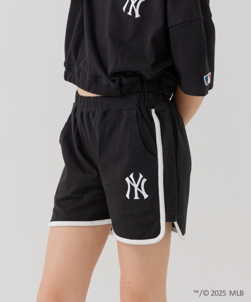 MLB パンツ 「MLB」ロゴ パイピングショートパンツ キッズ 子供服