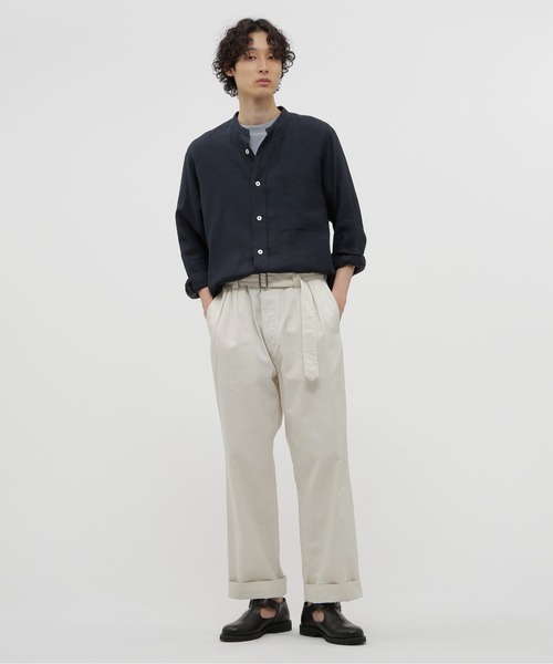 MARGARET HOWELL 長袖シャツ II MARGARET HOWELL シャツ SHIRTING LINEN II メンズ : ZOZOTOWN