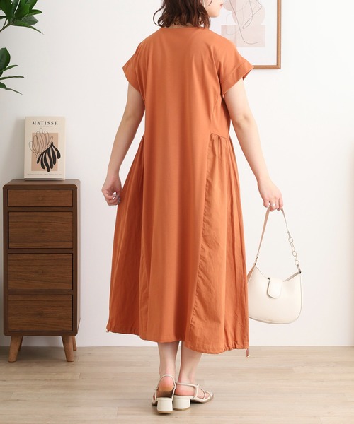 Anna Nicola（アンナニコラ） ワンピース 脇異素材切替ジャージ