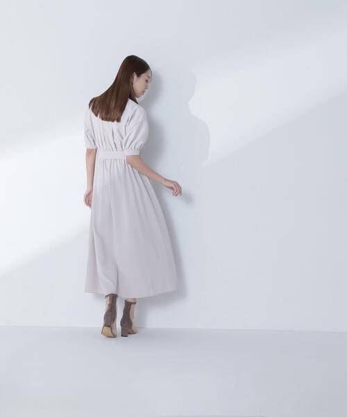 ダブルポケットフォルムワンピース NATURAL BEAUTY BASIC セール 30%OFF】ブッチャーダブルポケットワンピース(505218227