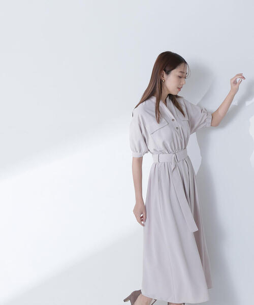 NATURAL BEAUTY BASIC ワンピース ダブルポケットフォルム