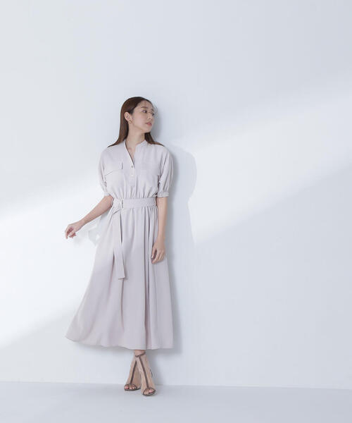 華*様 natural beauty basicブッチャーダブルポケットワンピー NATURAL BEAUTY BASIC（ナチュラルビューティーベーシック）の