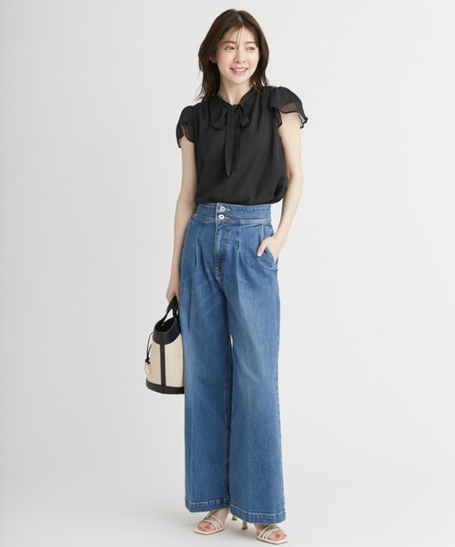 CELFORD パンツ 「Lee×CELFORD」デニムワイドパンツ レディース