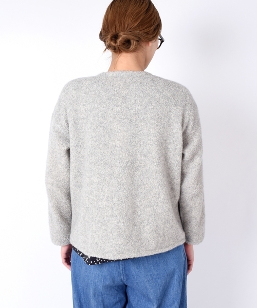 「liflattie ships」 ジップアップブルゾン MEDIUM グレー レディース_画像5