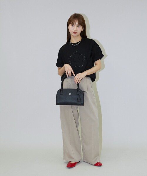 MARY QUANT × PUBLUX レザレットハンドルバッグ　ブラウン MARY QUANT × PUBLUX レザレットハンドルバッグ ブラウン - メルカリ