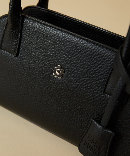 MARY QUANT × PUBLUX レザレットハンドルバッグ　ブラウン PUBLUX ハンドバッグ MARY QUANT × PUBLUX/マリークワント ワン