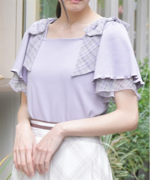 axes femme ビッグリボン半袖トップス axes femme｜ビッグリボン半袖ブラウス | Rakuten Fashion(楽天
