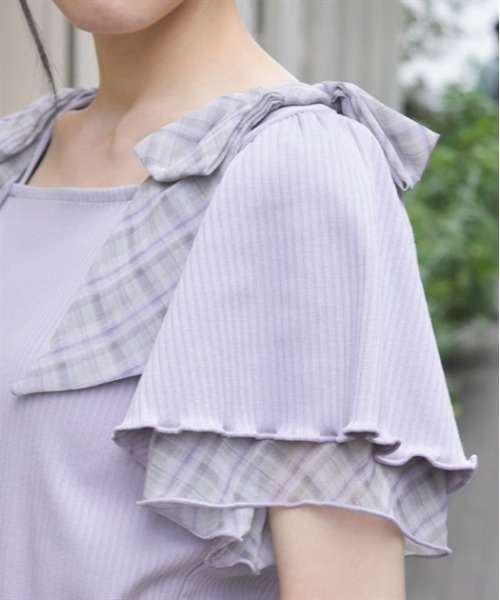 axes femme tシャツ ビッグリボンプルオーバー レディース