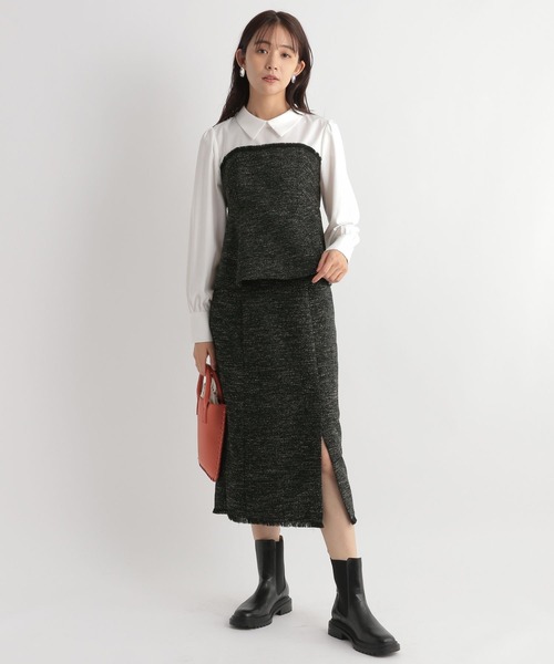 「Andemiu」 スカート SMALL グリーン レディース_画像4