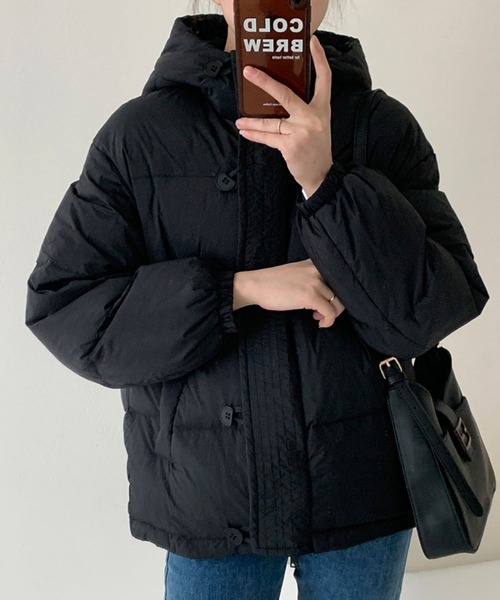 me+em select（ミームセレクト） ダウンジャケット FREE ブラック