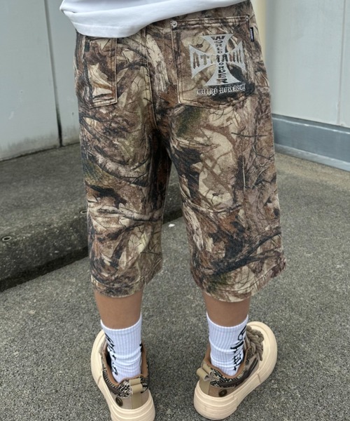 ATMARK ワイドパンツ ジーンズ 「2サイズ展開 / UNISEX 」ダブルニー
