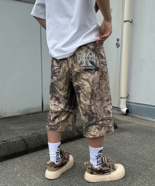 ATMARK ワイドパンツ ジーンズ 「2サイズ展開 / UNISEX 」ダブルニー