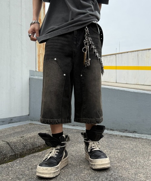 ATMARK ワイドパンツ ジーンズ 「2サイズ展開 / UNISEX 」ダブルニー