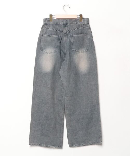 「sedacle」 加工デニムパンツ LARGE グレー メンズ