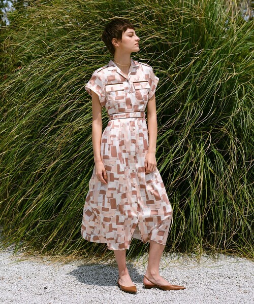 allureville ワンピース ジオメトリックSAFARIドレス : ZOZOTOWN