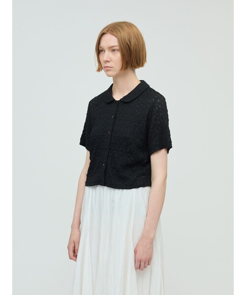 mizuiroind ブラウス シャツ mizuiro ind ストレッチレース