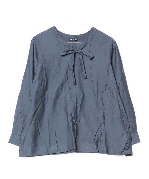 「INDIVI」 長袖ブラウス 13 グレー系その他6 レディース