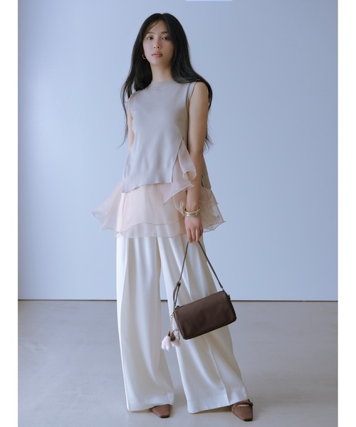 FRAY I.D ニット セーター 「WEB限定カラー」ラッフルフリル