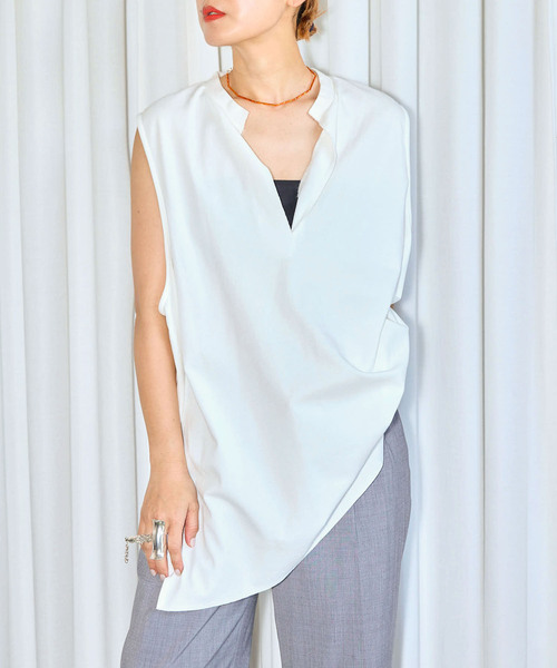 CITYSHOP tシャツ 「追加2」KEY NECK N-SL Tシャツ レディース