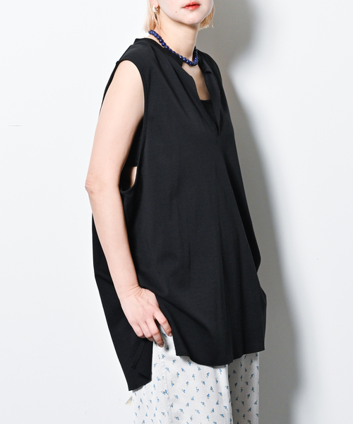 tシャツ 「追加2」KEY NECK N-SL Tシャツ レディース