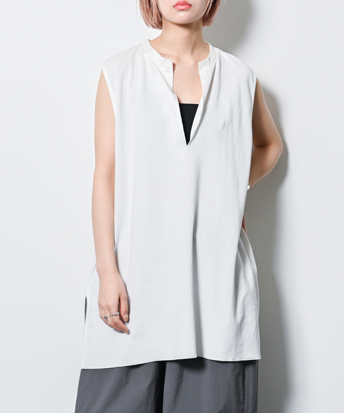 【新品・未使用】　CITYSHOP KEY NECK Tシャツ　黒 CITYSHOP tシャツ 「追加2」KEY NECK N-SL Tシャツ レディース