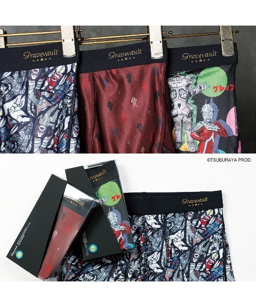 Gravevault（グレイブボールト） ボクサーパンツ ウルトラマン メンズ