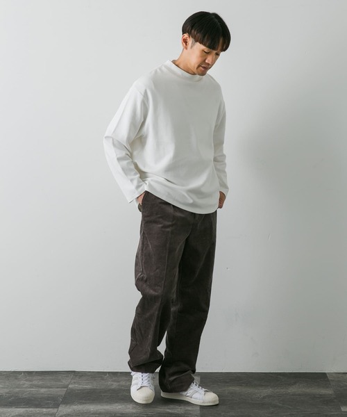 「URBAN RESEARCH DOORS」 長袖Tシャツ LARGE ホワイト メンズ
