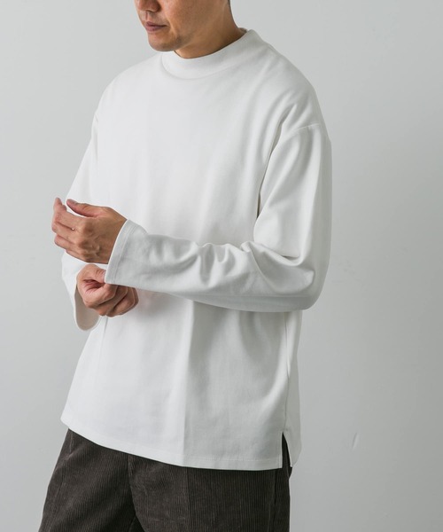 「URBAN RESEARCH DOORS」 長袖Tシャツ LARGE ホワイト メンズ