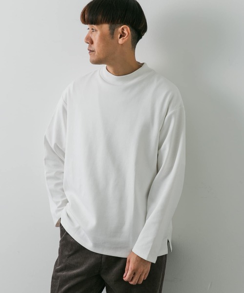 「URBAN RESEARCH DOORS」 長袖Tシャツ LARGE ホワイト メンズ