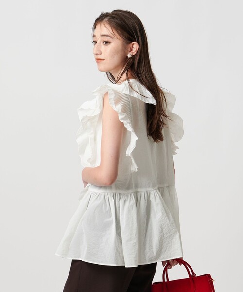 UNITED ARROWS フリルシャツ OFF-WH サイズ38 1500024F1698_m1_a037.jpg