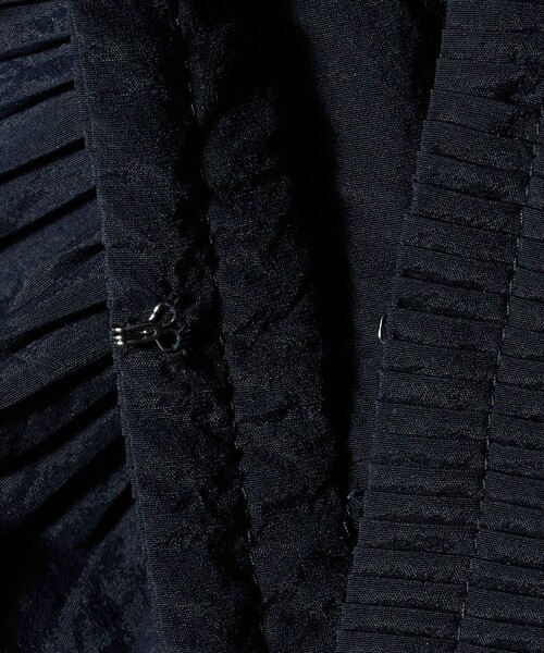 UNITED ARROWS 黒 フリル長袖ブラウス UNITED ARROWS ブラウス シャツ フリル ギャザー ウォッシャブル