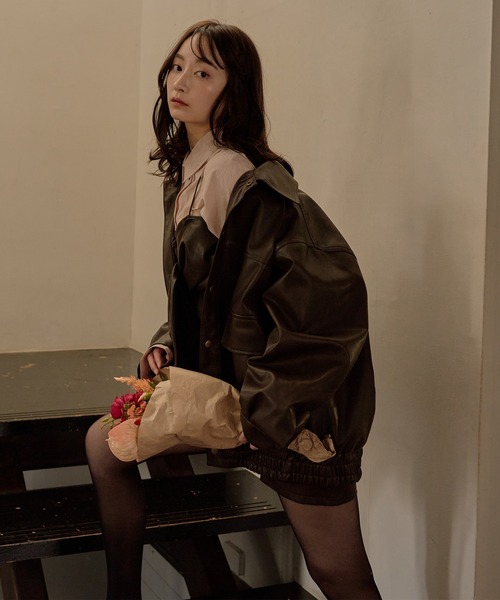 mideal（マイディール） ブルゾン アウター over design blouson