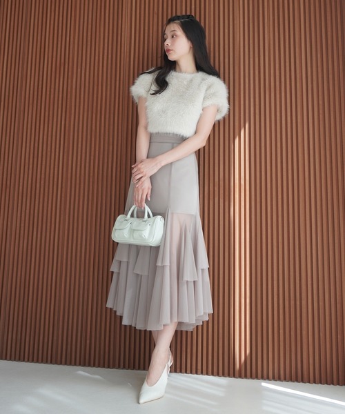 EMMY ISTOIRE ロングスカート エイミーイストワール eimy istoire デニムライクロングスカート