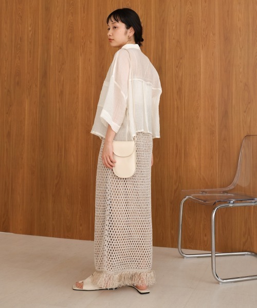 「Bab」 半袖シャツ M ブルー レディース_画像9