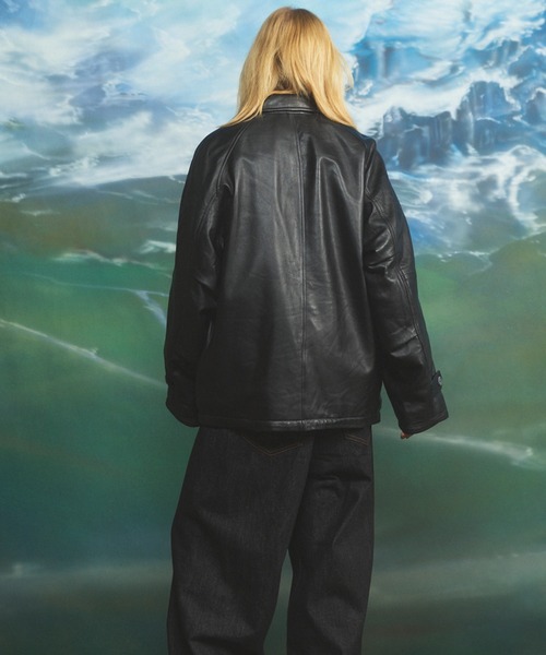 【タグ付】MASON SPECIAL Sheep Leather MA-1 2 MAISON SPECIAL（メゾンスペシャル） ブルゾン アウター 「UNISEX