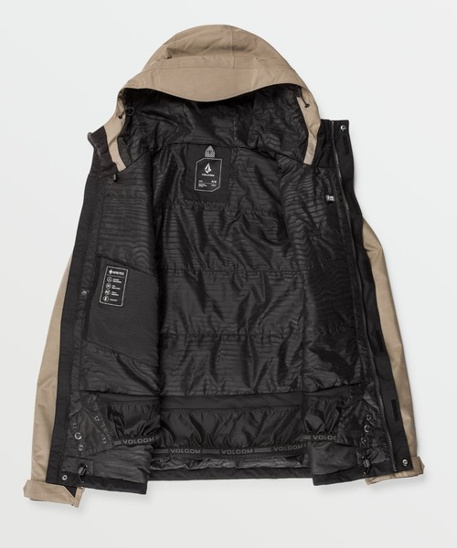 VOLCOM スノーボードウェア マウンテンパーカー 黒 M VOLCOM（ボルコム） マウンテンパーカー ウインドブレーカー メンズ